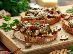 Resep Roti Panggang Topping Jamur yang Gurih dan Kaya Nutrisi