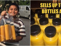 Bocah Ini Semangat Jualan Jus Mangga Demi Beli Bisa Beli PS