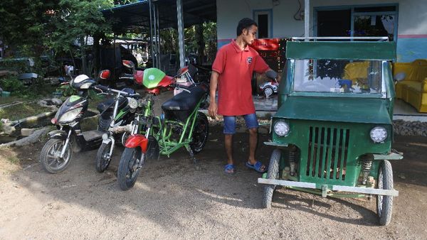 Mobil dan Sepeda Listrik Ini Rakitan Jember Lho