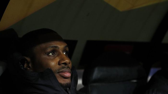 Odion Ighalo Manchester Uniteds Nigerian striker Odion Ighalo looks on from the dugout ahead of the UEFA Europa League round of 32 first leg, football match between Club Brugges and Manchester United, at the Jan Breydel Stadium in Bruges on February 20, 2020. (Photo by ADRIAN DENNIS / AFP)
