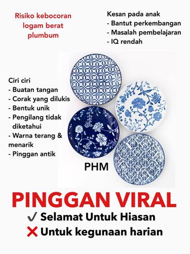 Piring corak berbahaya