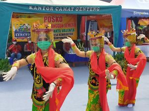 Wisata Tangguh, Banyuwangi Munculkan Penari Gandrung Pakai Face Shield