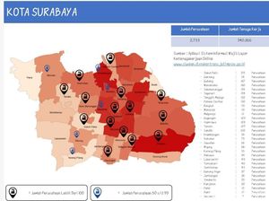 Ini Peta Penyebaran COVID-19 di Kawasan Industri Jatim