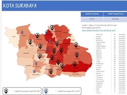 Ini Peta Penyebaran COVID-19 di Kawasan Industri Jatim