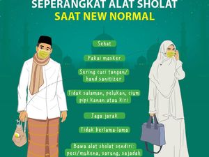 Seperangkat Alat Sholat di Masjid saat New Normal