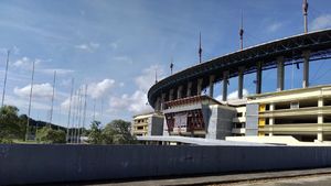 Wajah Stadion Palaran yang Tak Lagi Rupawan