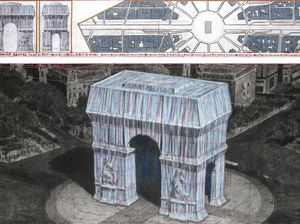 Spektakuler! Arc de Triomphe Bakal Dibungkus Kain Biru