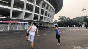 Suasana New Normal di Ring Road GBK, Pengunjung Wajib Pakai Masker