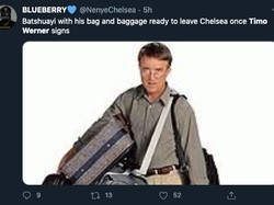Batshuayi harus siap berkemas jika Werner datang. (Foto: internet/Twitter)