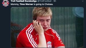 Meme-meme Kocak Chelsea Telikung Liverpool, soal Timo Werner
