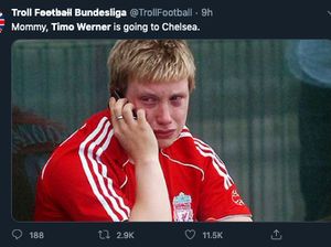 Meme-meme Kocak Chelsea Telikung Liverpool, soal Timo Werner