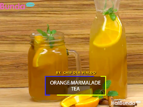 Orange marmalade tea