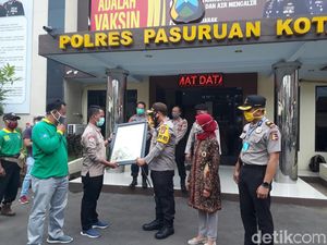 Getol Tanam Pohon, Kapolres Pasuruan Kota Terima Penghargaan
