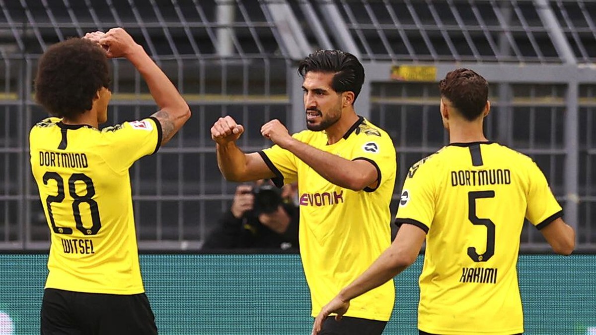Emre Can bikin gol, Borussia Dortmund menang 1-0 atas Hertha Berlin (Lars Baron/Pool via AP)