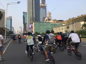 Video Suasana CFD Perdana di Jakarta Saat PSBB Transisi