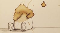 Dari Tumpahan Kopi, Seniman Ciptakan Seni Menawan