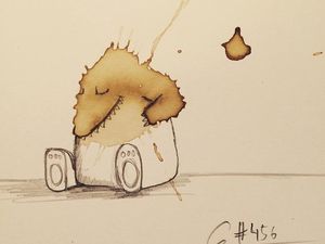 Dari Tumpahan Kopi, Seniman Ciptakan Seni Menawan