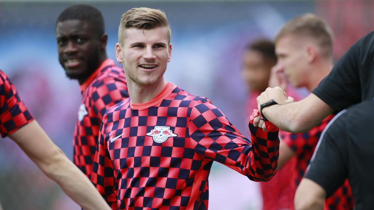 Chelsea sedang menyiapkan dokumen untuk transfer Timo Werner. (Foto: Hannibal Hanschke/Pool via Getty/Pool)