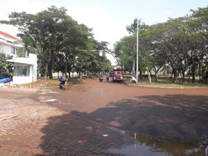 Banjir Rob di Komplek Pantai Mutiara Jakut Surut Banjir Rob di Komplek Pantai Mutiara Jakut Surut