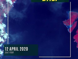 Satelit LAPAN Tangkap Citra Sepinya Penyeberangan Bali