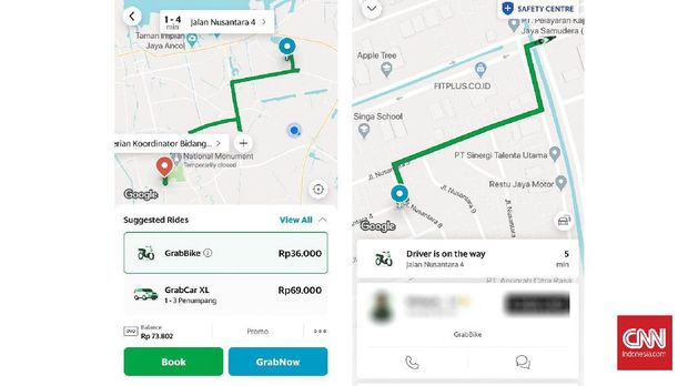 Pemesanan ojol Gojek masih bisa dilakukan di zona merah Jakarta. Sebelumnya Pemerintah Provinsi DKI Jakarta mengizinkan ojol beroperasi mengangkut penumpang mulai 8 Juni kecuali di 66 RW zona merah.