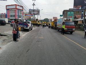 Pecah Ban, Ambulans Pembawa Jenazah di Serang Alami Kecelakaan