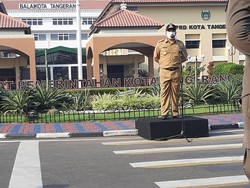 Sosialisasi Persiapan New Normal, Pemkot Tangerang Terjunkan 500 Personel