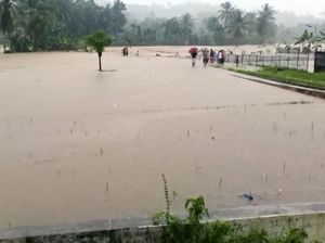 Sungai Cihaur Meluap, 20 Hektar Sawah di Sukabumi Terendam Banjir