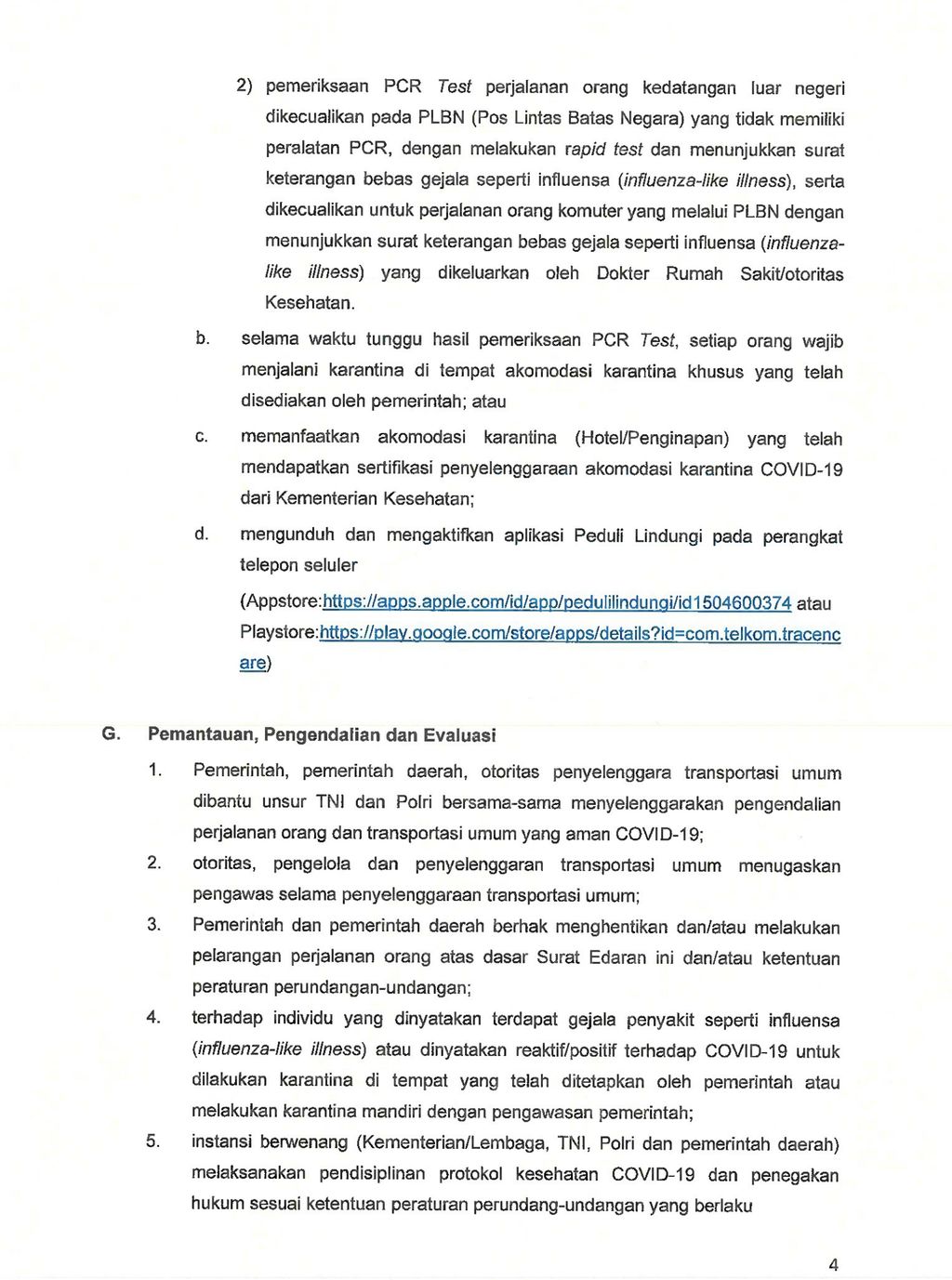 Surat Edaran Gugus Tugas Percepatan Penanganan Covid-19 (hal 4)