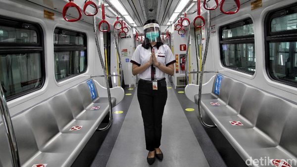 Begini Penerapan Protokol Kesehatan di LRT Jakarta