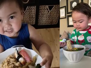 Tiap Diberi Makanan Selalu Jawab Sopan, Bocah Ini Jadi Bintang TikTok