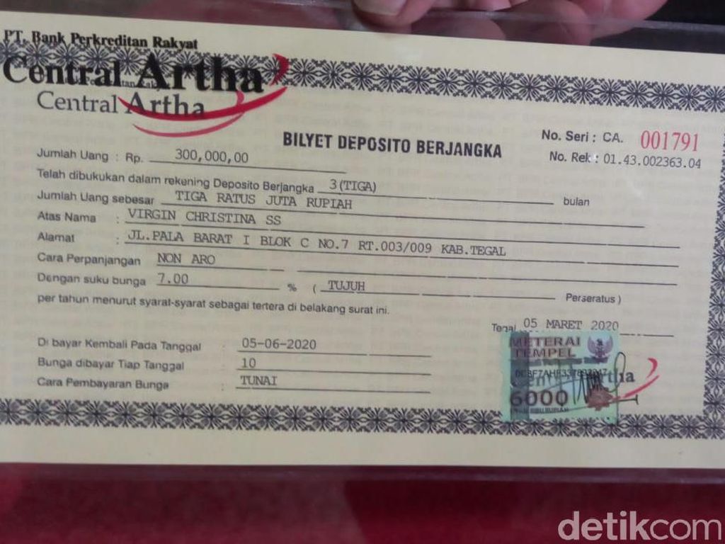 Karyawati Bank di Tegal Gondol Duit Nasabah Rp 6 M Dijerat Pasal Berlapis Karyawati Bank di Tegal Gondol Duit Nasabah Rp 6 M Dijerat Pasal Berlapis
