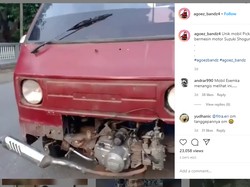 Insinyur Jepang Geleng-geleng, Carry Pikap Dipasang Mesin Motor Suzuki Shogun