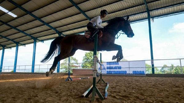 Atlet Berkuda Ini Tetap Berlatih di Masa Pandemi
