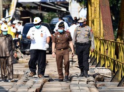 Akhirnya! Jembatan Cibuni Penghubung Sukabumi-Cianjur Mulai Diperbaiki