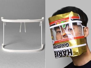 Unik, Face Shield Ini Bisa Dibentuk dari Bungkus Bekas Apa Saja