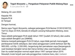 Warga Malang Ini Syok Tagihan Listriknya Lebih Rp 20 Juta