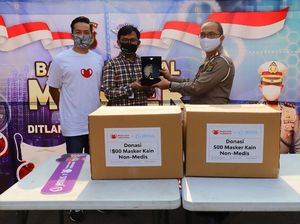 Donasi 2.000 Masker untuk Warga Terdampak Corona