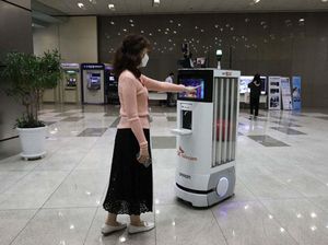 Robot Ini Mampu Ukur Suhu Tubuh untuk Cegah Corona