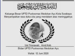 Sedih, Bidan di Surabaya Meninggal Positif COVID-19 Sedih, Bidan di Surabaya Meninggal Positif COVID-19
