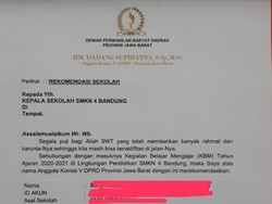 Surat Titip Calon Siswa dari Dewan Nodai PPDB Jabar