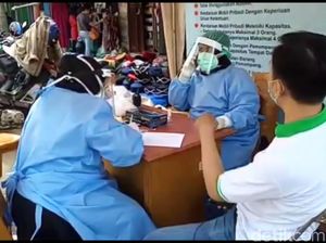 Sambut New Normal, 100 Pedagang-Pengunjung Pasar Cikurubuk Ikut Rapid Test