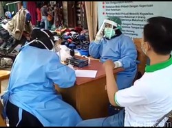 Sambut New Normal, 100 Pedagang-Pengunjung Pasar Cikurubuk Ikut Rapid Test