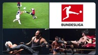 Rebic terinspirasi logo Bundesliga atau Smackdown? (Foto: internet/Twitter)