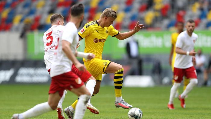 Dramatis Gol Injury Time Erling Haaland Menangkan Dortmund
