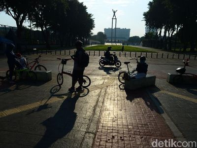 Dibuka Kembali, Lapangan Banteng Terpantau Sepi