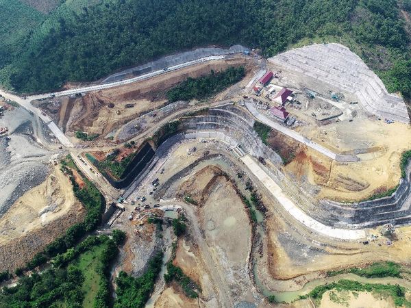 Megah! Penampakan Proyek Bendungan Randugunting dari Udara
