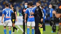 Christian Eriksen membawa Inter unggul cepat di menit kedua, namun Dries Mertens membalas untuk memaksakan skor akhir 1-1. (Foto: Getty Images/Francesco Pecoraro)