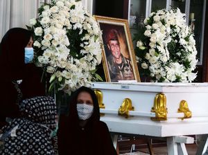 Suasana di Rumah Duka Almarhum Pramono Edhie Wibowo