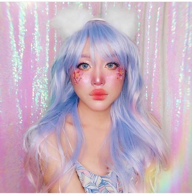 Janine Intansari bergaya bak peri/instagram.com/janineintansari Beauty vlogger Janine Intansari dengan karya art make up